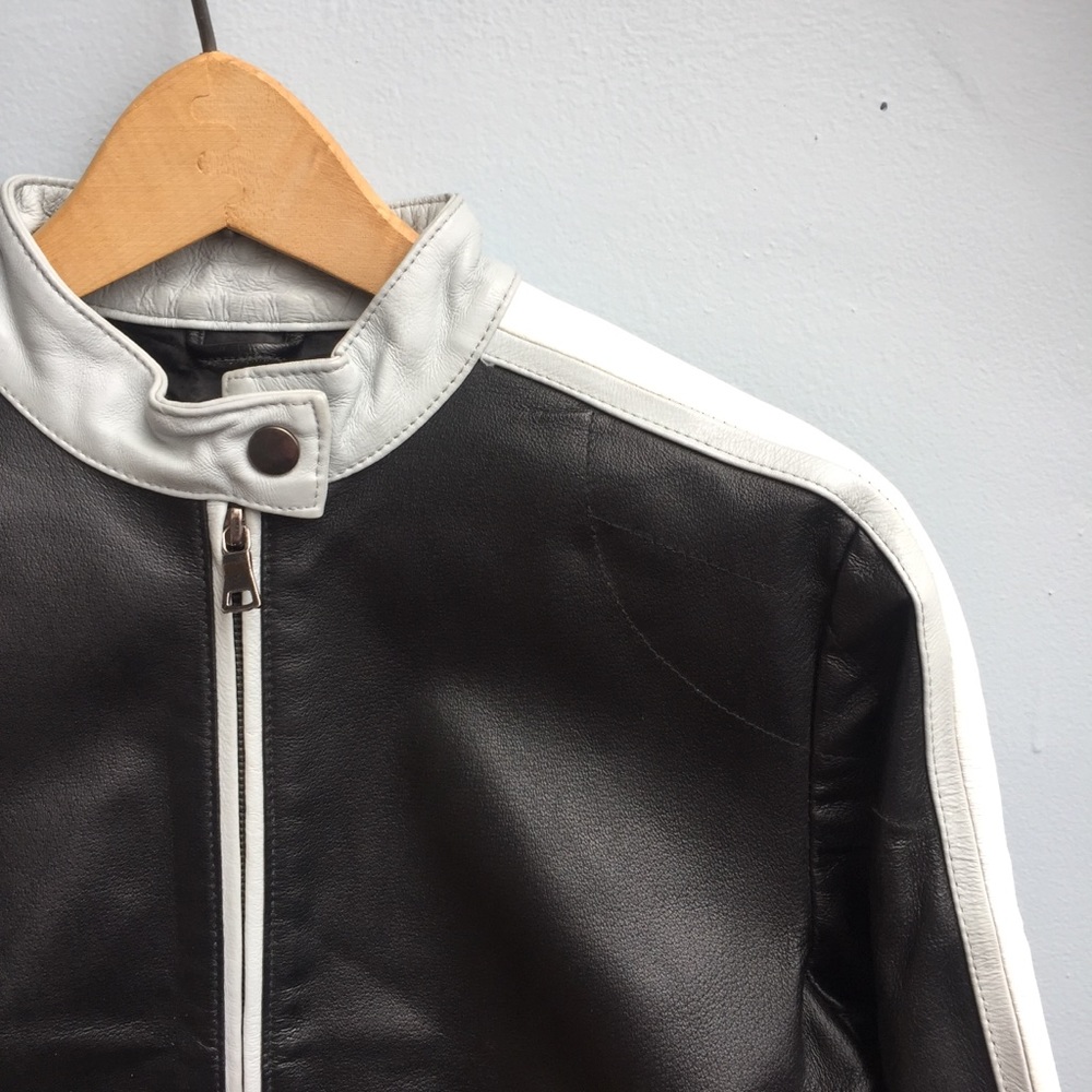 Genuine leather Motorcycle Style Jacket by Rampage